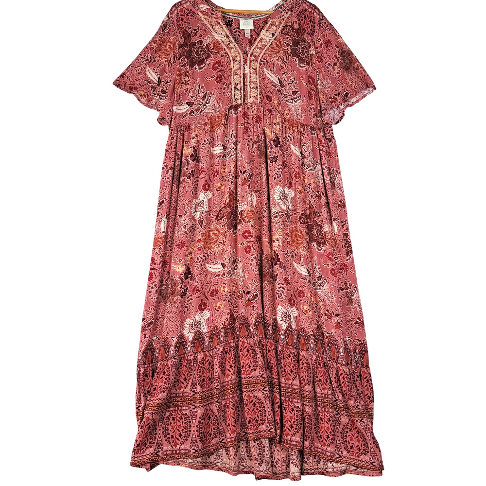 Knox Rose Pink Paisley Maxi Dress